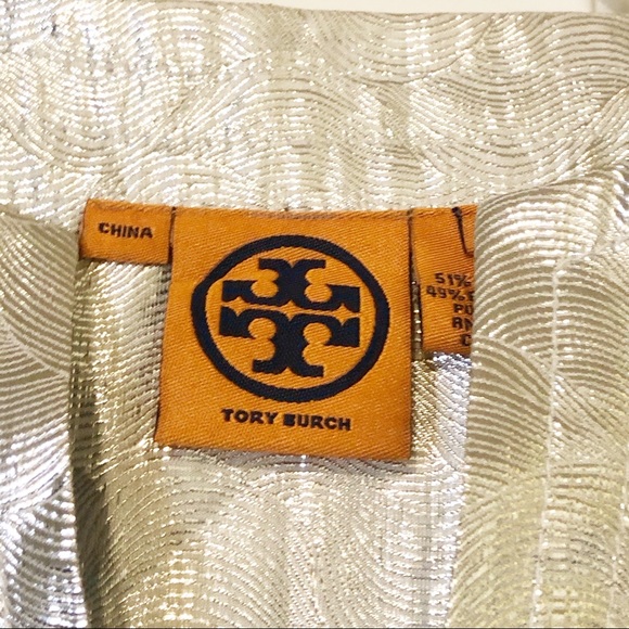 Tory Burch gold tunic silk blend dress small 4 - Picture 5 of 16